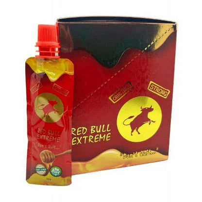 Red Bull Extreme "Don't Quit" V.I.P. Honey, Halal, Non GMO, 1 Pack of 12ct (22g x 12) - VITAL HONEY STORE